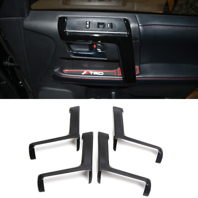 Black Interior Car Door Armrest Stripe Cover 4pcs For Toyota 4Runner 2010 2022 $55.00