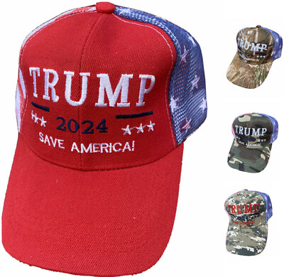 #ad TRUMP 2024 SAVE AMERICA Embroidered Hat Donald Trump Snapback Cap
