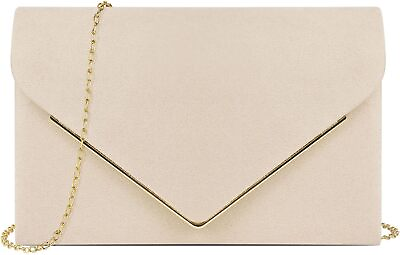 #ad Clutch Purse for Women Evening Bags Faux Suede Envelope Clutch Bag Formal Part