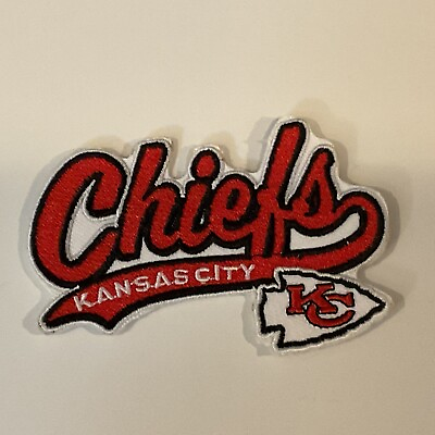#ad Kansas City Chiefs Vintage embroidered iron on PATCH 3” X 2.5” NFL CHAMPS