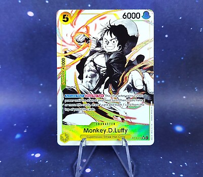 #ad One Piece Three Brothers Monkey D Luffy Super Rare Alt Art ST13 015 Yellow