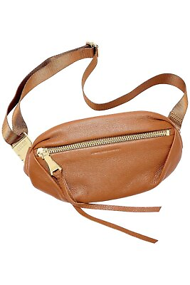#ad Aimee Kestenberg Leather Convertible Milan Belt Bag Chestnut
