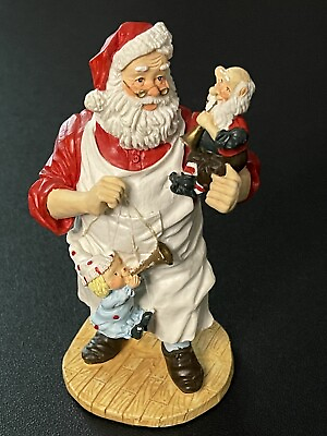 #ad Santa Figurine with Elf helpers