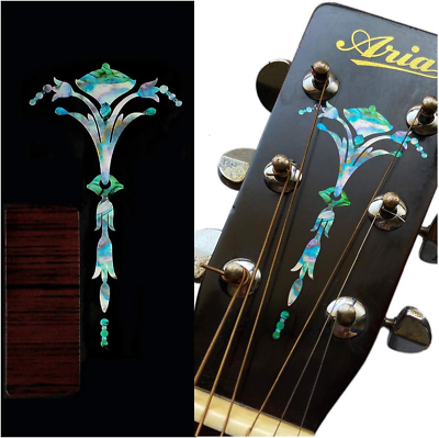 #ad Inlay Sticker Decal for Guitar Headstock Old Torch Abalone Mix