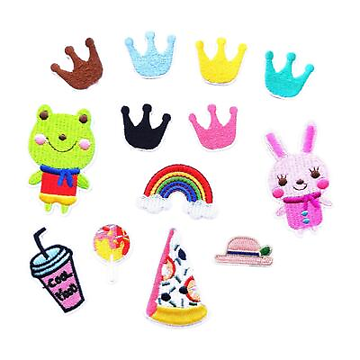 #ad 13Pcs Embroidered Apparel Patches Repair Patches for Kids