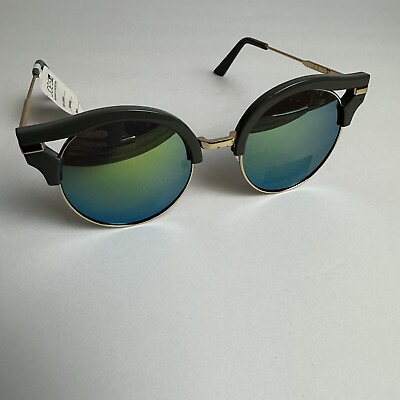 #ad Joe#x27;s Jeans Sunglasses Retro Cat Eye Round 50mm Satin Gold MSRP $98 NEW unisex