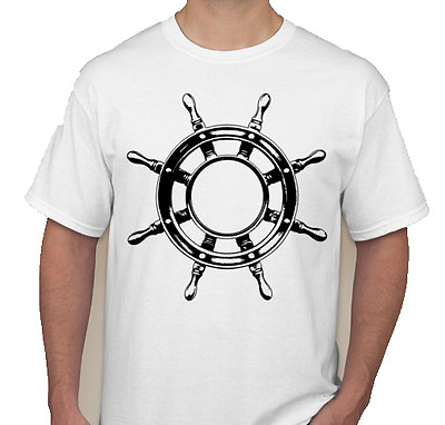 #ad boat wheel ship pirate sail ocean sea salt water wooden old shirt t shirt