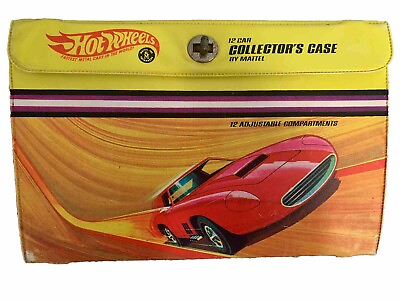 #ad Vintage 1968 Hot Wheels Redline 12 Car Collector#x27;s Case Mattel w LOT OF 20 CARS
