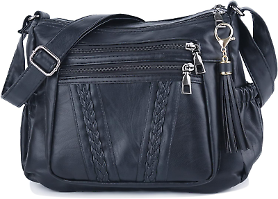 #ad ELDA Crossbody Bags For Women Pocketbooks Soft PU Leather Purses and Handbags Mu