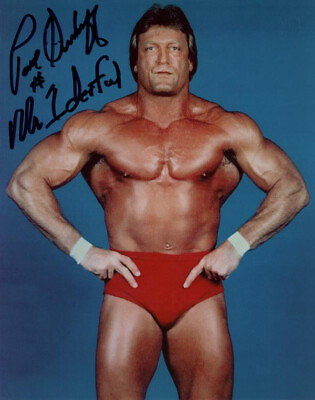#ad PAUL ORNDORFF SIGNED AUTOGRAPHED 8x10 PHOTO WRESTLEMANIA NWA WWF WCW BECKETT BAS