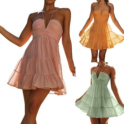 #ad Ladies Dresses For Women Knee Length Lightweight Stretch Pattern Print Dress