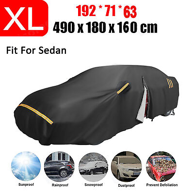 #ad 210D Full Sedan Car Cover Rain Dust Protection Outdoor For Mazda Toyota Sedan