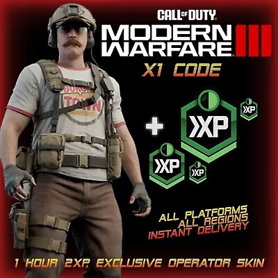 #ad Call Of Duty Burger King Operator Skin 1 2XP Modern Warfare 2 3 Warzone⚡️