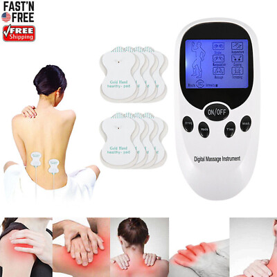 #ad Pain Relief Electrotherapy Machine Muscle Stimulater Electric Therapy Shock Tens