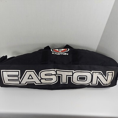 #ad EASTON Youth Bat Equipment Bag Backpack Baseball Softball 28quot; White Black EUC
