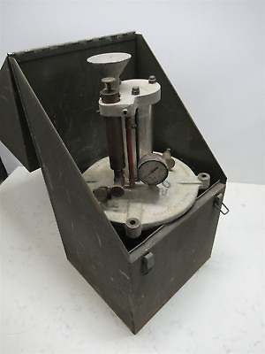 #ad Protex Air Meter Vintage Test Unit Autolene Lubricants Rare Old Unit Metal Case