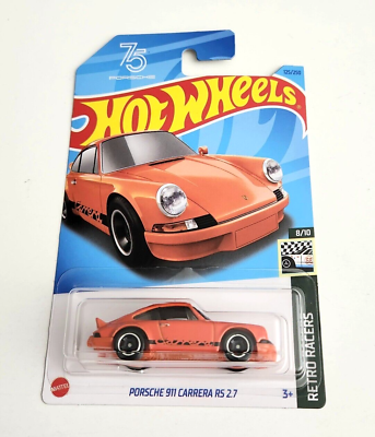 #ad Hot Wheels Porsche 911 Carrera RS 2.7 Orange #125 2023 Retro Racers