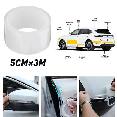 #ad Car Body Door Sill Anti Scratch Scuff Protector Strip Tape Sticker Accessories
