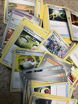 #ad Pokemon Card Bulk Lot 100 💦TRAINERS ONLY💦Cards NO Pokemon Or Energy💦MINT💦