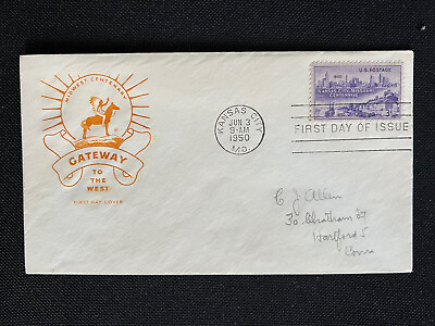 #ad 994 Kansas City MO Centennial FDC Jun 3 1950 Hand Written PM
