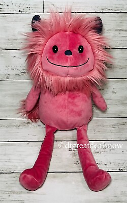 #ad NWT JELLYCAT Jinx Monster Pink Plush Stuffed Animal Fluffy and Soft Cuddly Cute