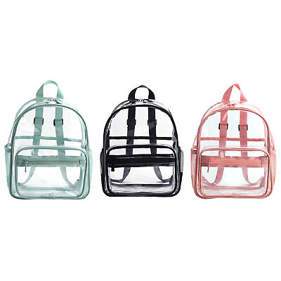 #ad Teens Adults Clear Backpack PVC Bookbag Large Capacity Transparent Waterpfoor