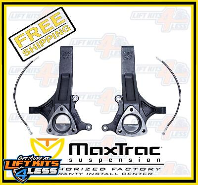 #ad Maxtrac Suspension 702145 4.5quot; Lift Spindles for 02 18 Dodge Ram 1500 2WD 5 Lug