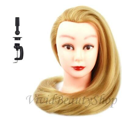 #ad 28quot; Cosmetology Mannequin Hair Hairdresser Training Manikin Doll Wig Head Blonde