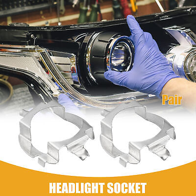 #ad 1Pair Automotive LED Headlight Retainer Holder Headlight Socket for Mercedes