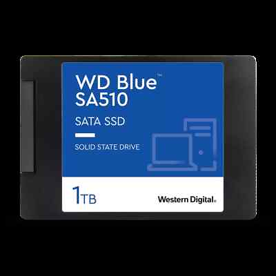 #ad Western Digital 1TB WD Blue SA510 SATA SSD Internal 2.5” 7mm Cased WDS100T3B0A