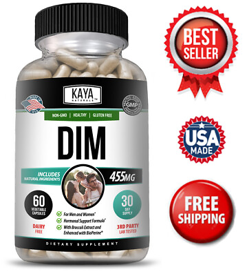 #ad DIM Ultra Supplement 60ct With Bioperine Premium Hormonal Support Formula