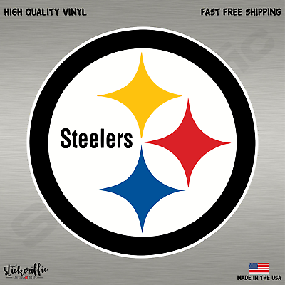 #ad Pittsburgh Steelers NFL Football Color Logo Sports Decal Sticker Free Shipping