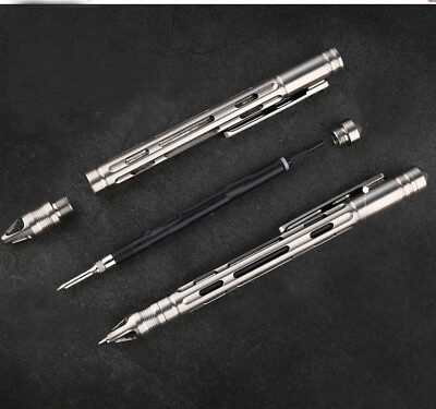 #ad TC4 Titanium Pocket 0.5mm mechanical Pencil Pen Tactical Pen Multi EDC Tool Gift