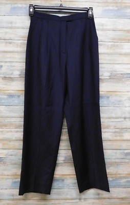#ad Michael Kors Pants Size 8 Women#x27;s Ladies 8x28 High Rise Wool Blue Strip