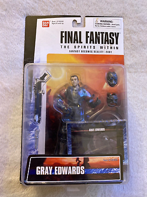 #ad Final Fantasy Gray Edwards The Spirits Within Action Figure NIB Bandai NIP 2000