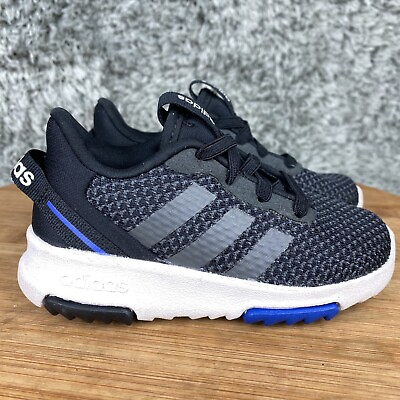 #ad adidas Racer TR 2.0 Running Shoes Unisex Kids 6 K Black Low Top Lace Up FY0110
