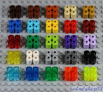 #ad LEGO 1x1 Round Bricks PICK YOUR COLORS Cylinder Tubes Cones 3062 Brick Lot