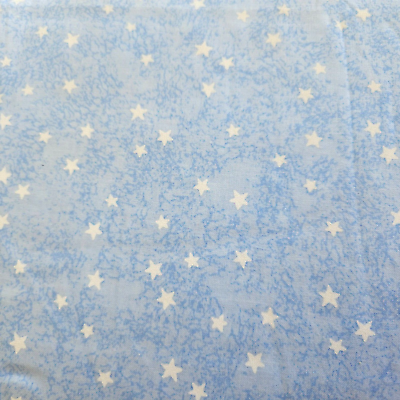 #ad White Stars on Tonal Light Blue BTY Fabric Traditions