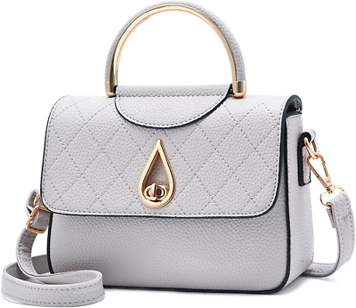 #ad Women#x27;S Small Leather Handbag Tote Shoulder Crossbody Bag