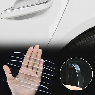 #ad 4X Clear Car Door Edge Guard Anti collision Protector Strips Sticker Accessories