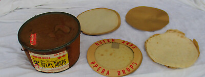 Queen Anne Old Fashioned Opera Drops Milk Chocolate Advertising Box Bucket