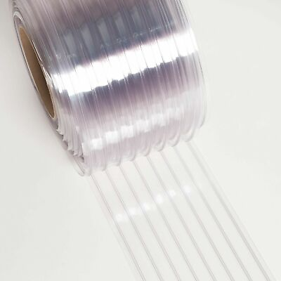 #ad 150#x27; Roll 8quot; Wide Ribbed PVC Plastic Strip Curtain for Walk In Coolers