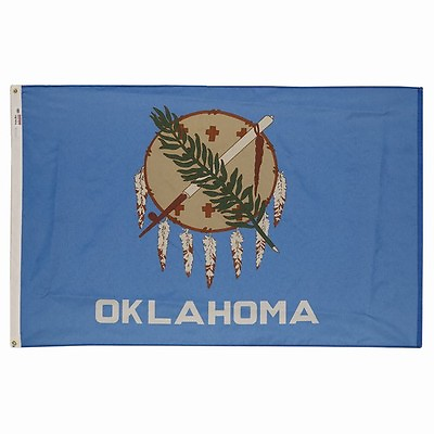 #ad 3x5 ft OKLAHOMA The Sooner State OFFICIAL STATE FLAG Outdoor Nylon Made in USA