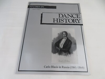 #ad Dance History Carlo Blasis In Russia 1861 1864 History Studies In 1993