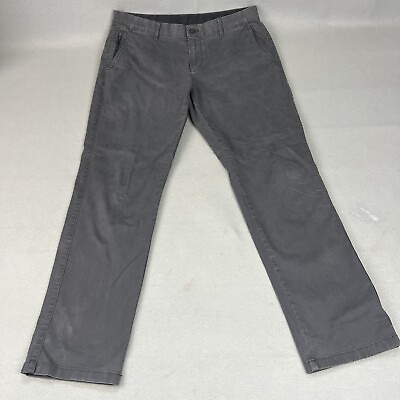 #ad English Laundry Pants Mens Size 34X31 measured Gray Straight Stretch Causal Pant
