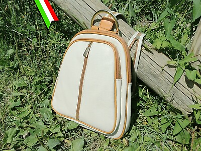 Leather Mini Backpack Handmade in Italy. Leather Backpack Purse For Women $89.00