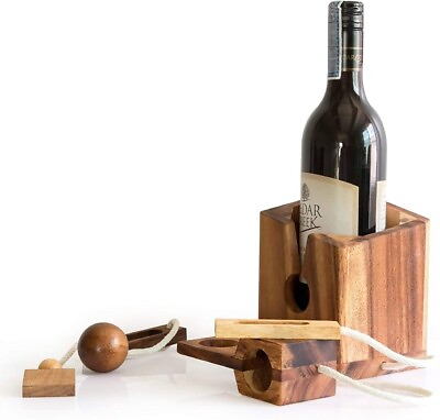 #ad Cork Genius Wine Bottle Puzzle Lock Fun Wine Lover Gift Game for Adults