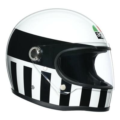 #ad New AGV X3000 Invictus Helmet size MS White Black Black #7502062423