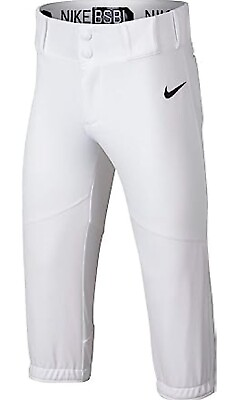 #ad Brand New Nike Boys Pro Vapor High Baseball Pants White Extra Large Ship Now