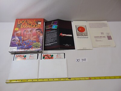 #ad Double Dragon 1988 Arcadia Big Box Game Two Floppy Disk Version IBM PC Tandy